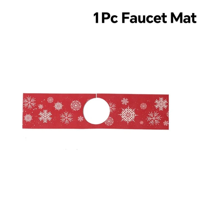 Christmas Sink Faucet Mat