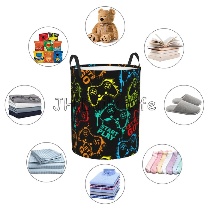 Gaming Controller Laundry Basket Organizer