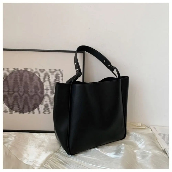 Large Capacity Leather Shoulder Bag