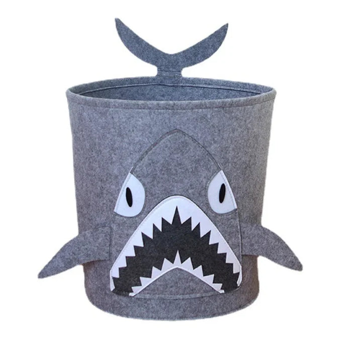 Panda & Dinosaur Felt Toy Storage Basket