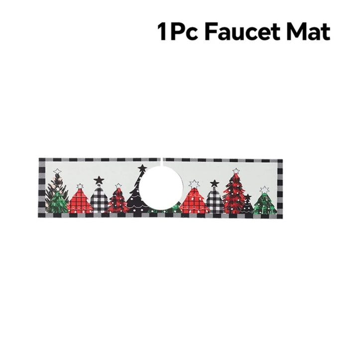Christmas Sink Faucet Mat