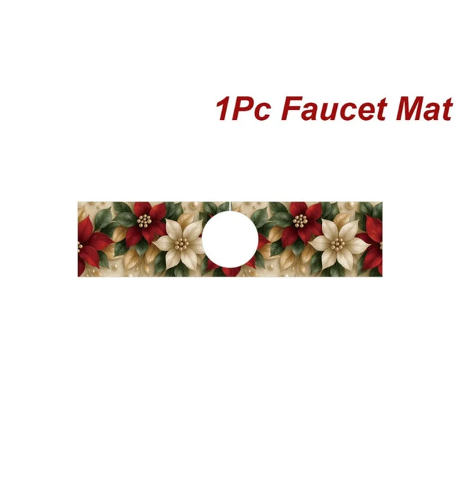 Christmas Sink Faucet Mat