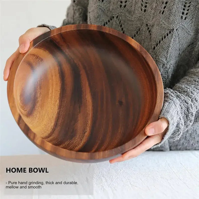 Natural Wooden Kitchen Bowl