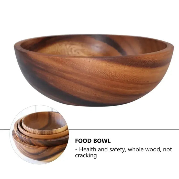 Natural Wooden Kitchen Bowl
