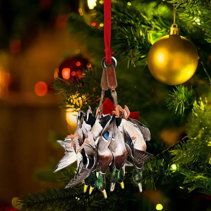 Acrylic Cartoon Forest Christmas Ornaments