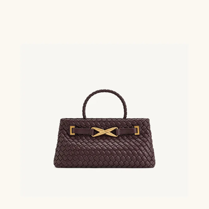 JW PEI Woven Bag Women's New Elora Hand-held Shoulder Messenger Bag French Niche High-end