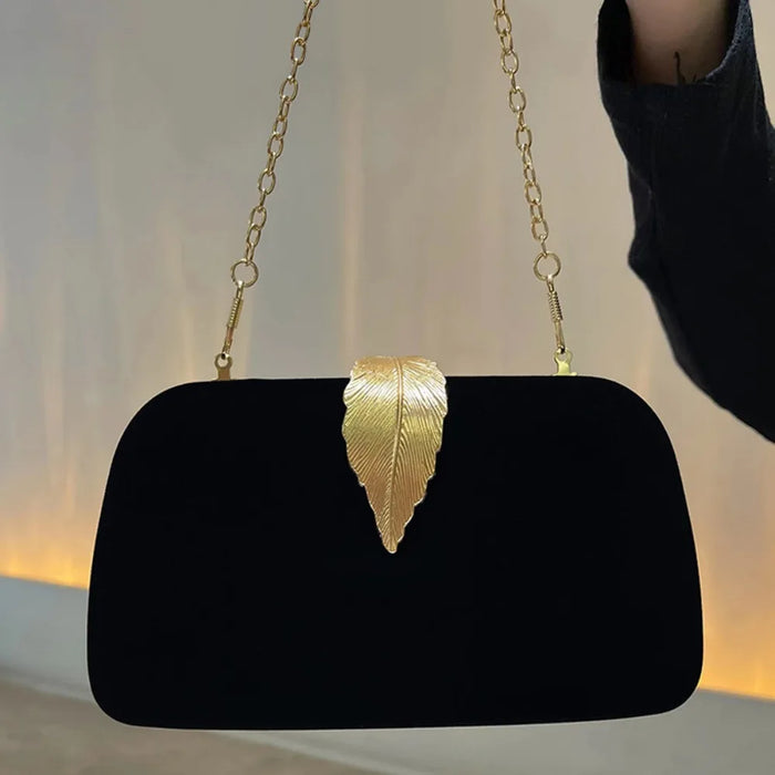 Luxury Elegant Black Evening Clutch