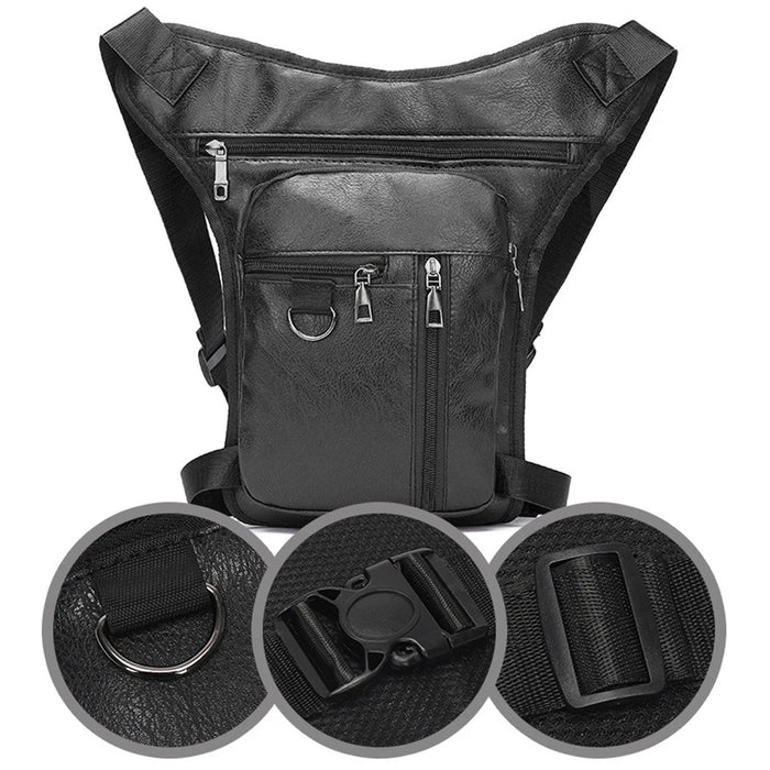 Leather Drop Leg Bag