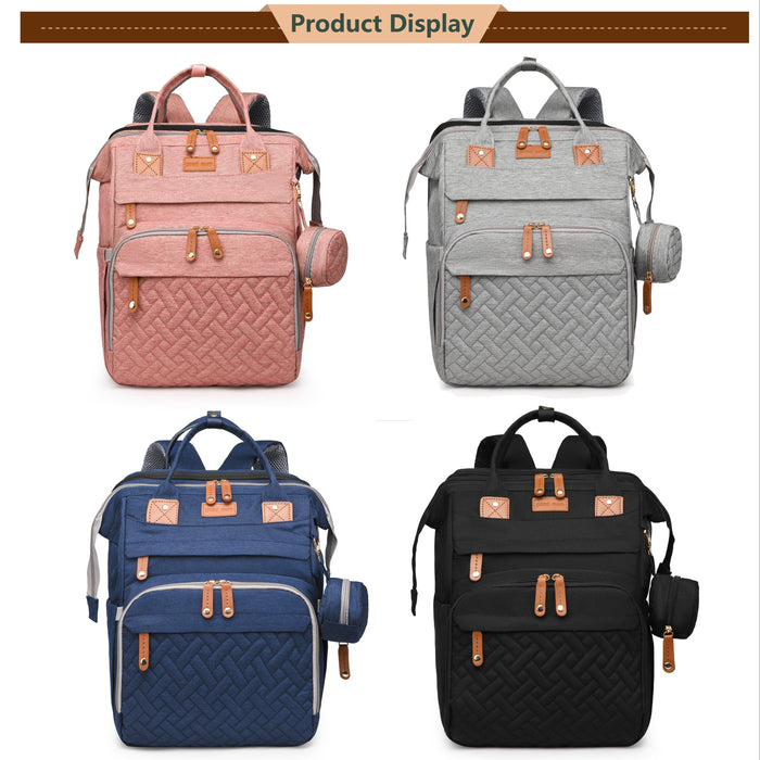 Lamroro Diaper Bag Backpack, Baby Diaper Bags, Multifunctional Travel Diaper Backpack for Baby Boy & Girls, with Portable Diaper Pad, Stroller Straps, Pacifier Case, Toy Rack, and Mosquito Net. Baby Registry Search, Newborn E