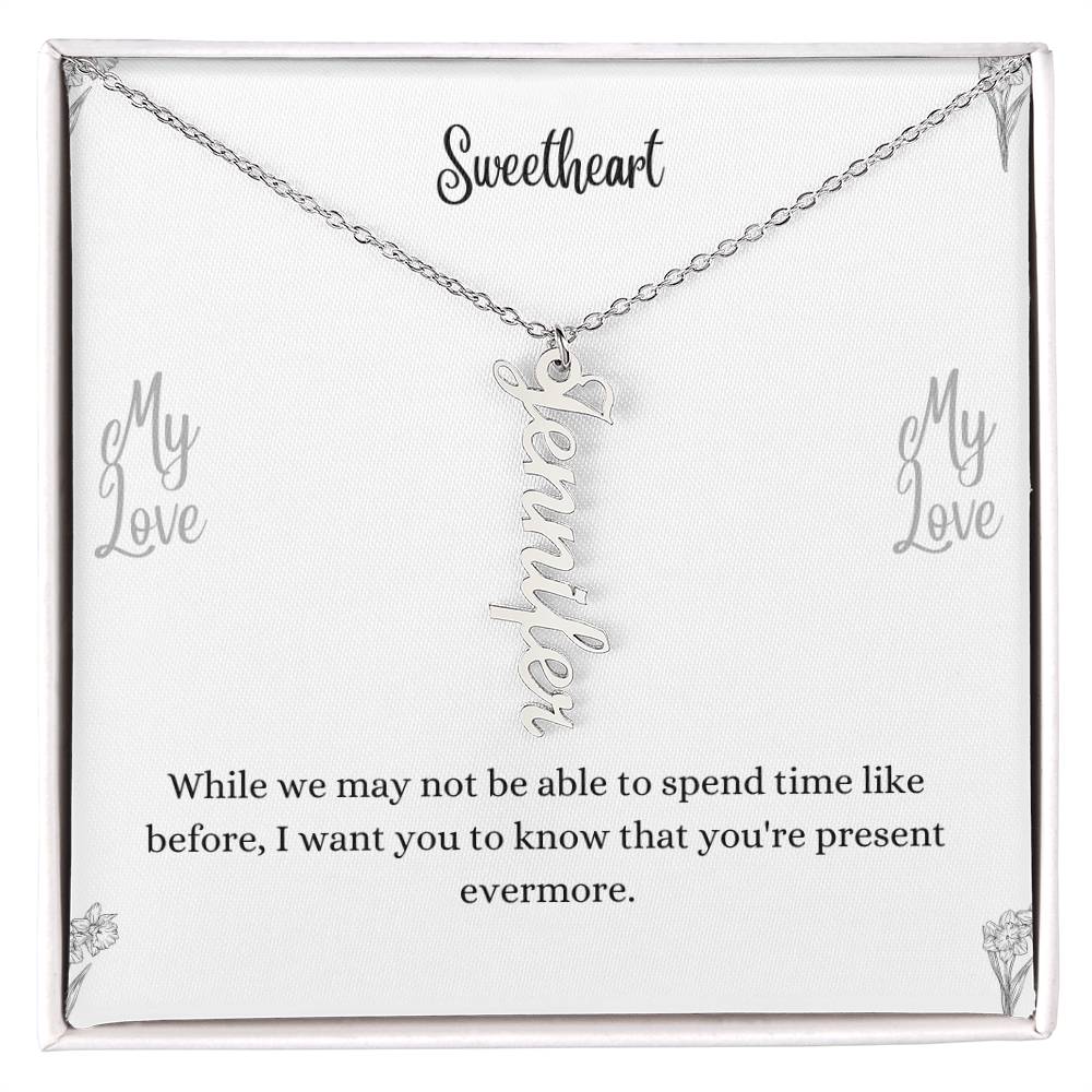 Personalized Vertical Name Necklace