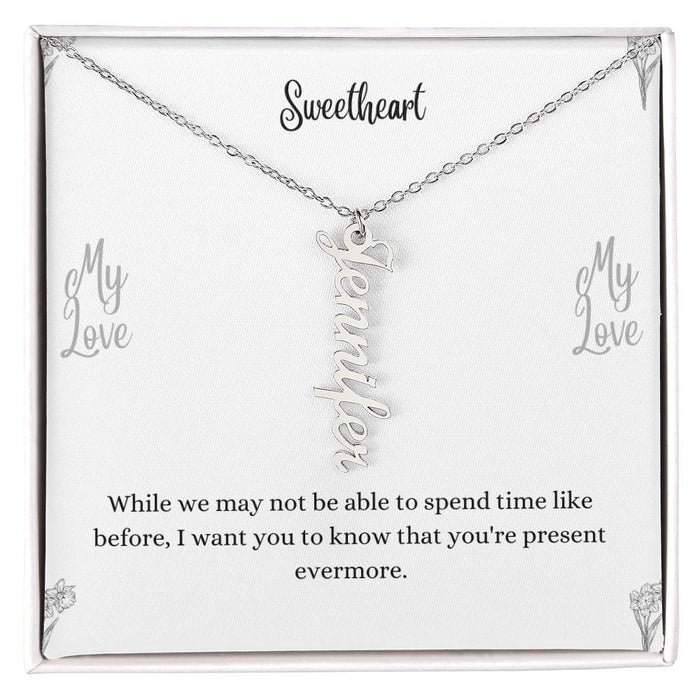 Personalized Vertical Name Necklace