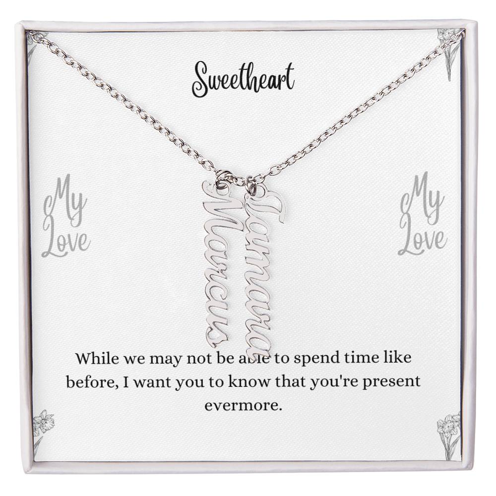 Personalized Vertical Name Necklace