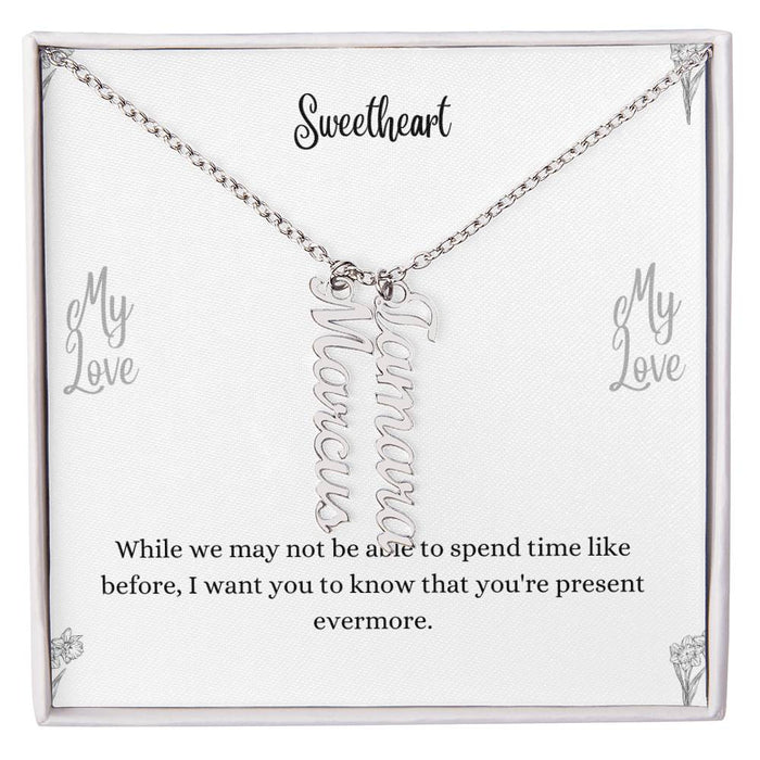 Personalized Vertical Name Necklace