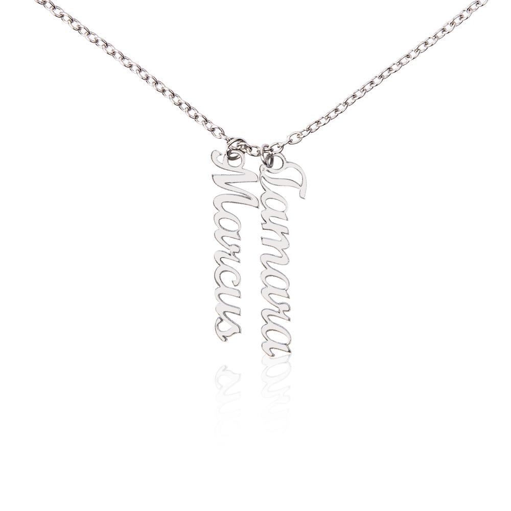 Personalized Vertical Name Necklace