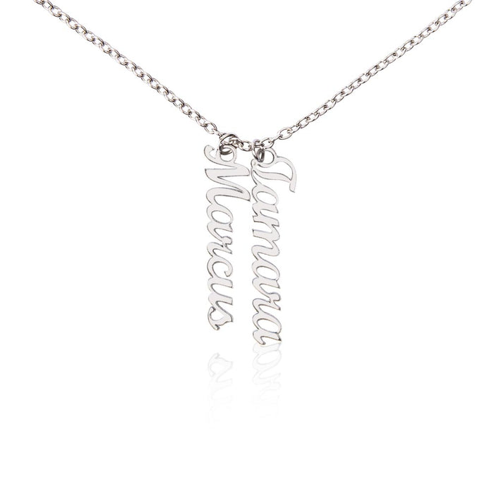 Personalized Vertical Name Necklace