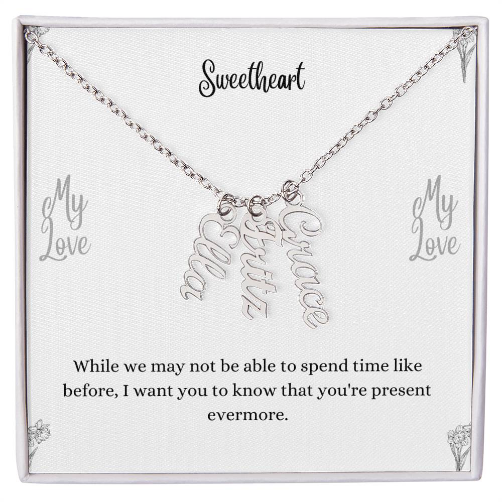 Personalized Vertical Name Necklace