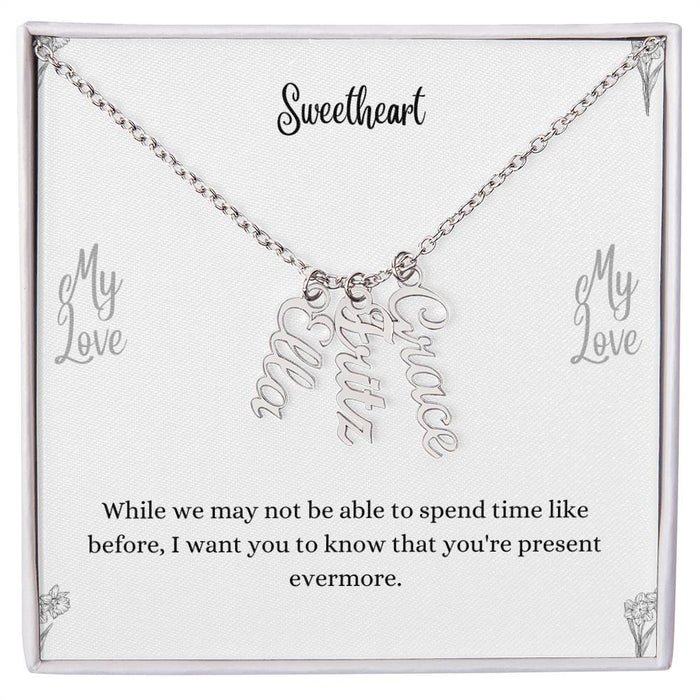Personalized Vertical Name Necklace