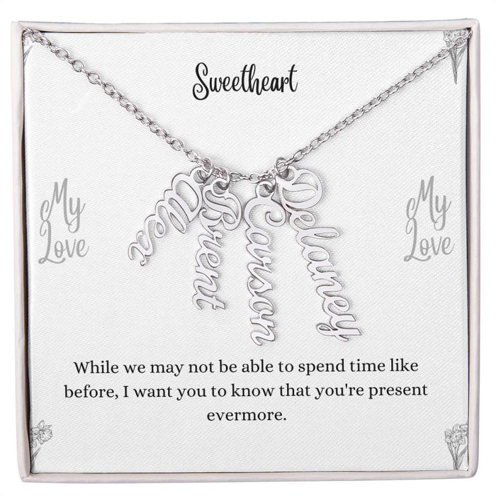 Personalized Vertical Name Necklace