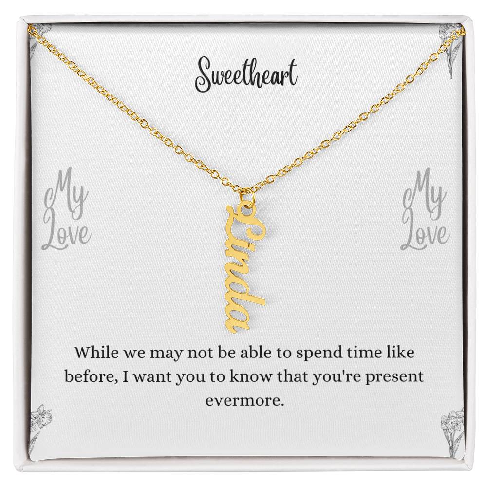 Personalized Vertical Name Necklace