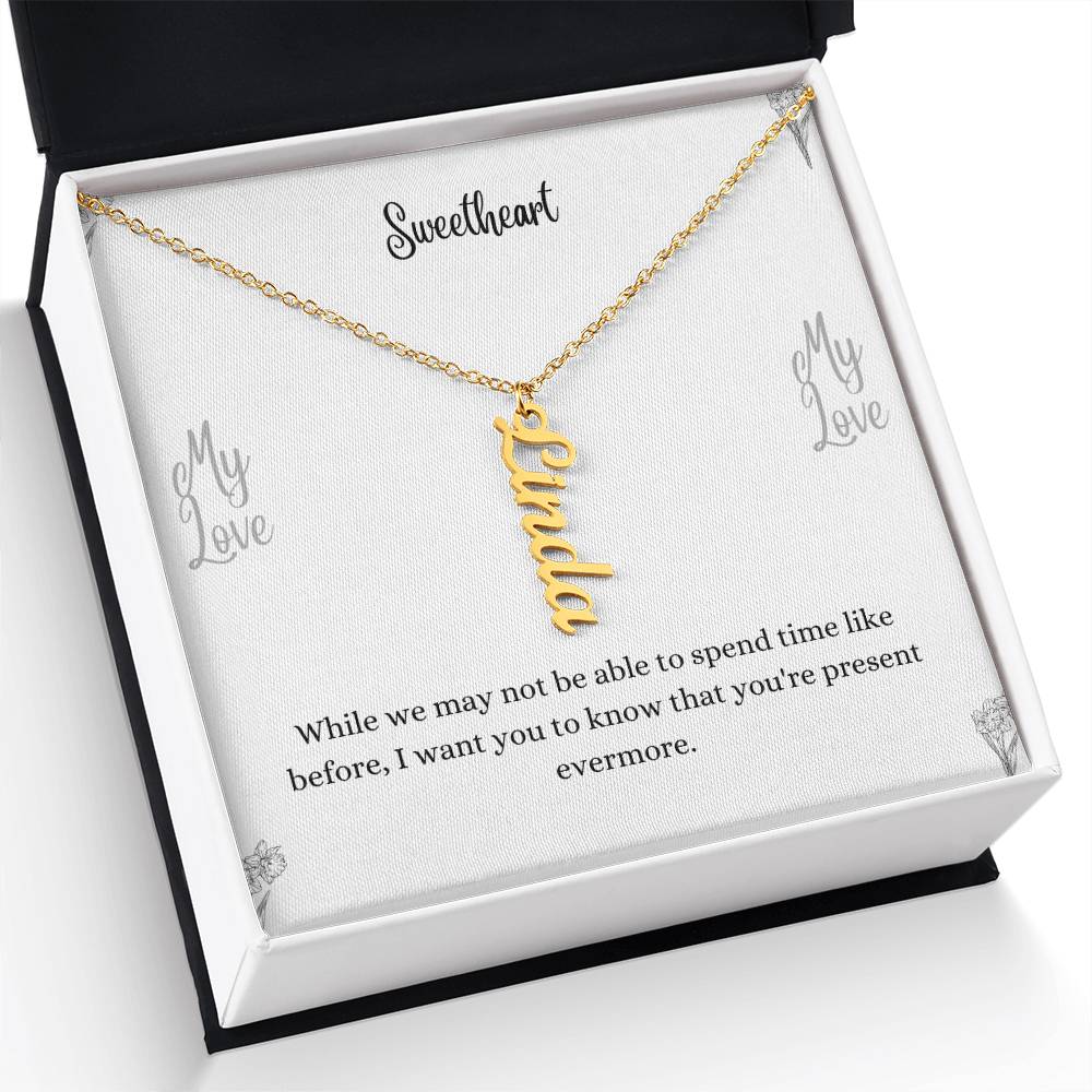 Personalized Vertical Name Necklace
