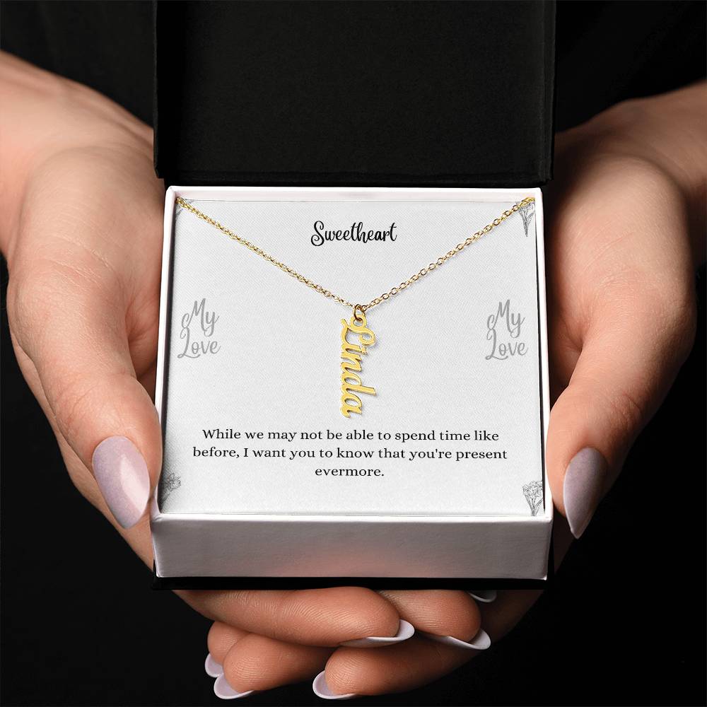 Personalized Vertical Name Necklace