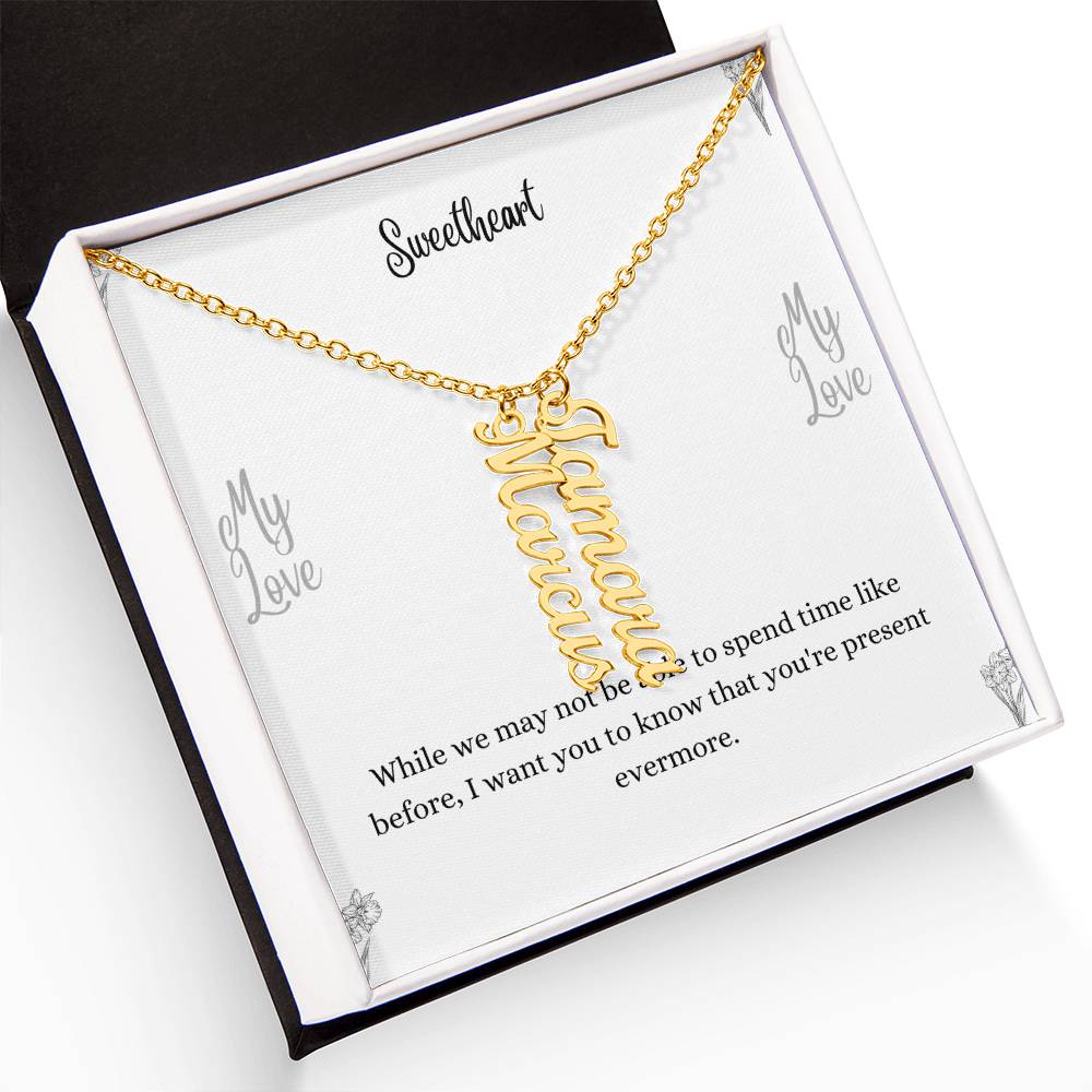 Personalized Vertical Name Necklace