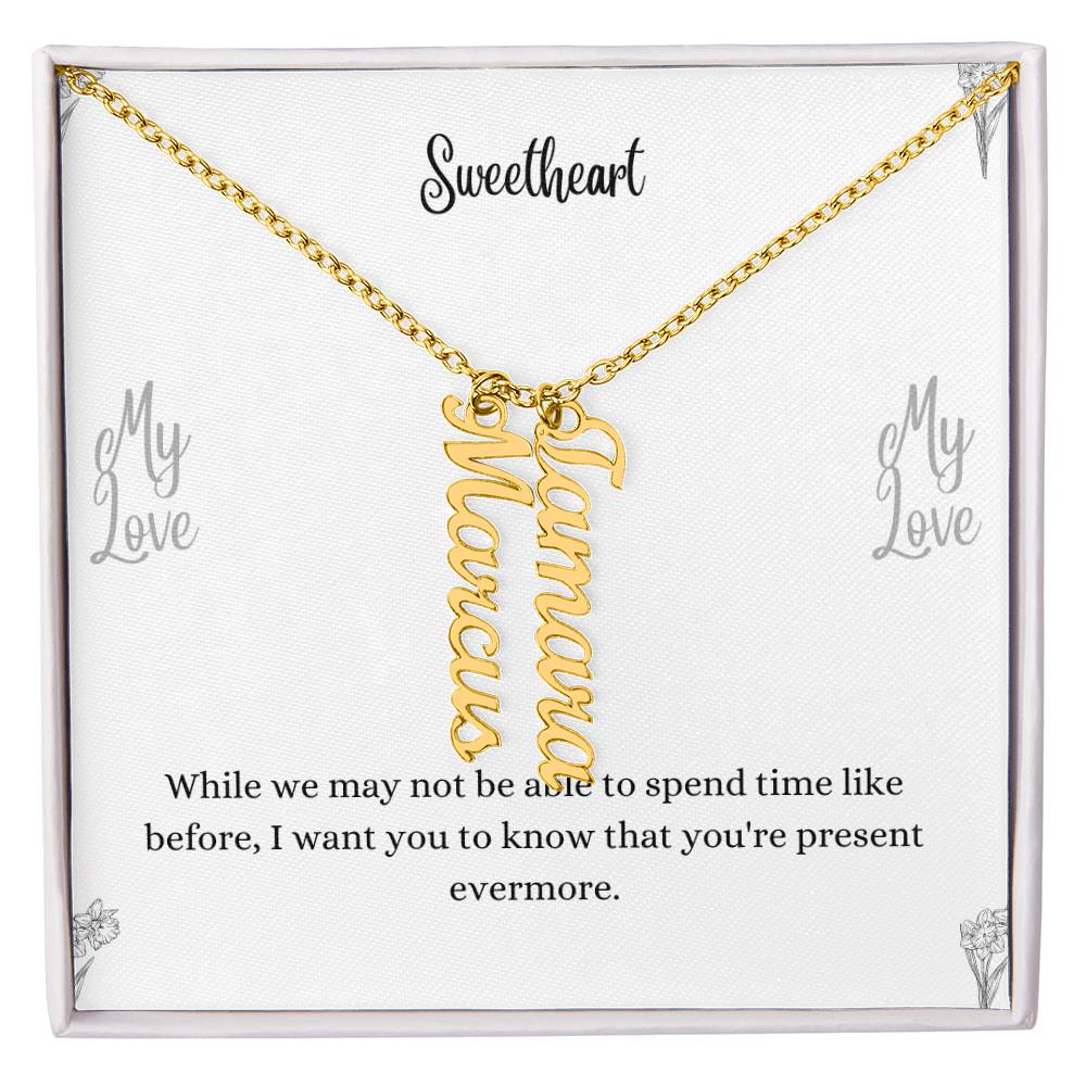 Personalized Vertical Name Necklace