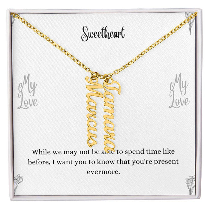 Personalized Vertical Name Necklace