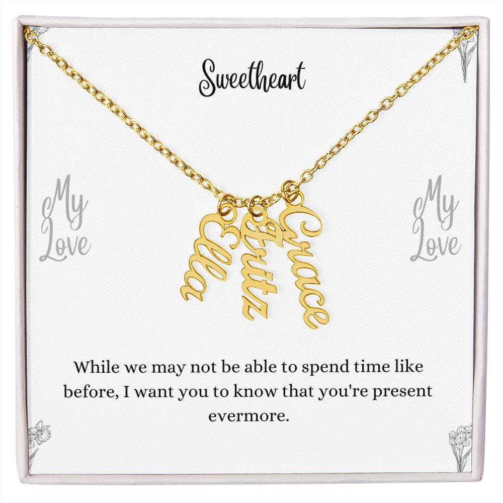 Personalized Vertical Name Necklace