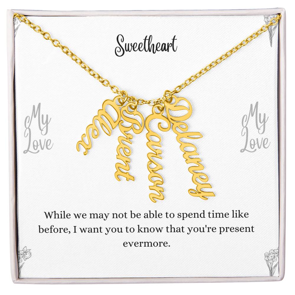 Personalized Vertical Name Necklace