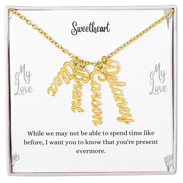 Personalized Vertical Name Necklace