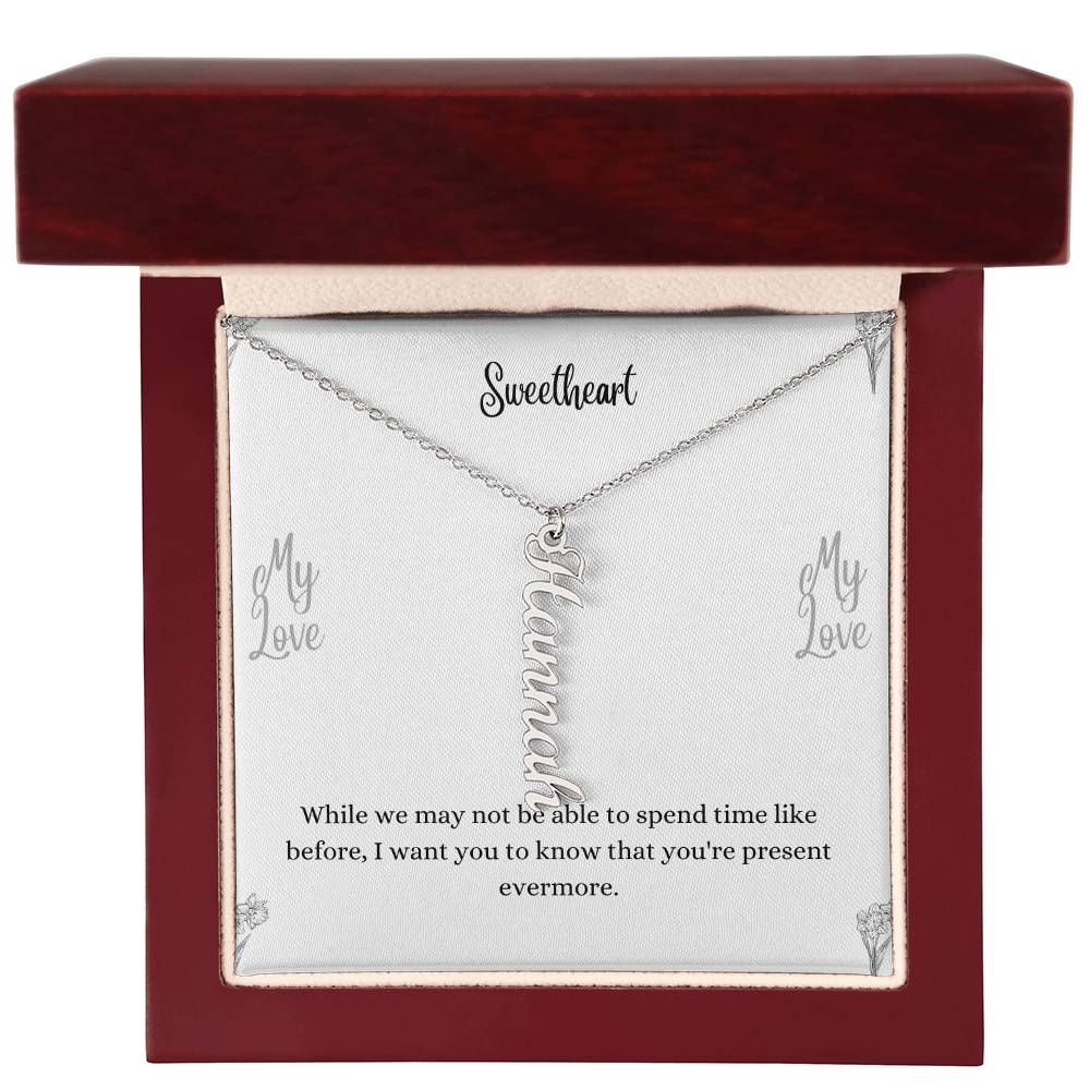 Personalized Vertical Name Necklace