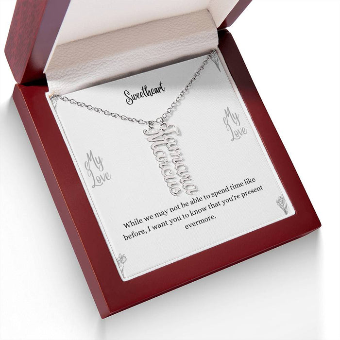 Personalized Vertical Name Necklace
