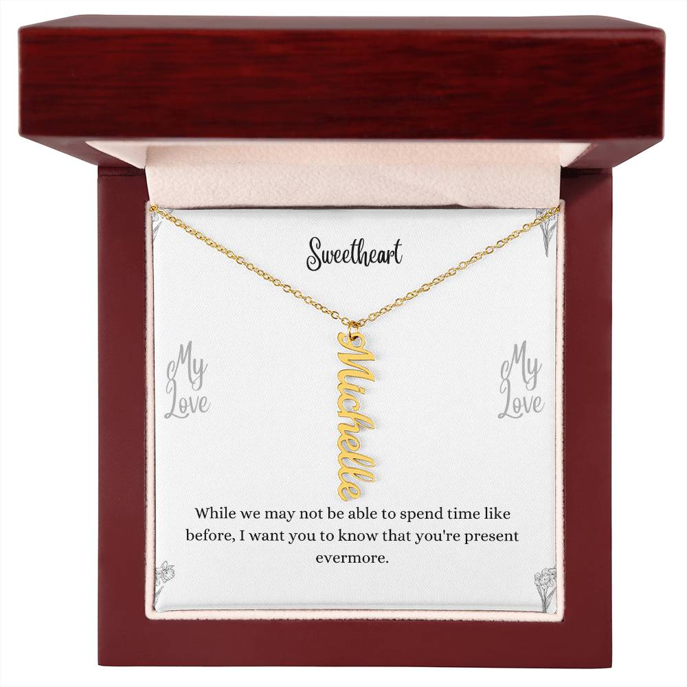 Personalized Vertical Name Necklace
