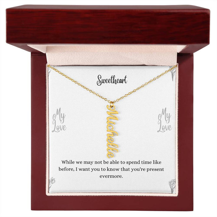 Personalized Vertical Name Necklace