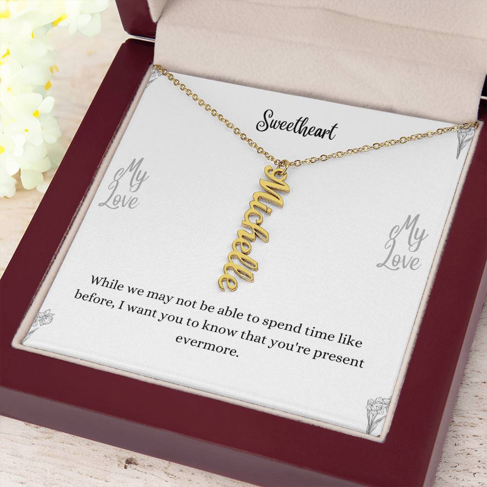 Personalized Vertical Name Necklace