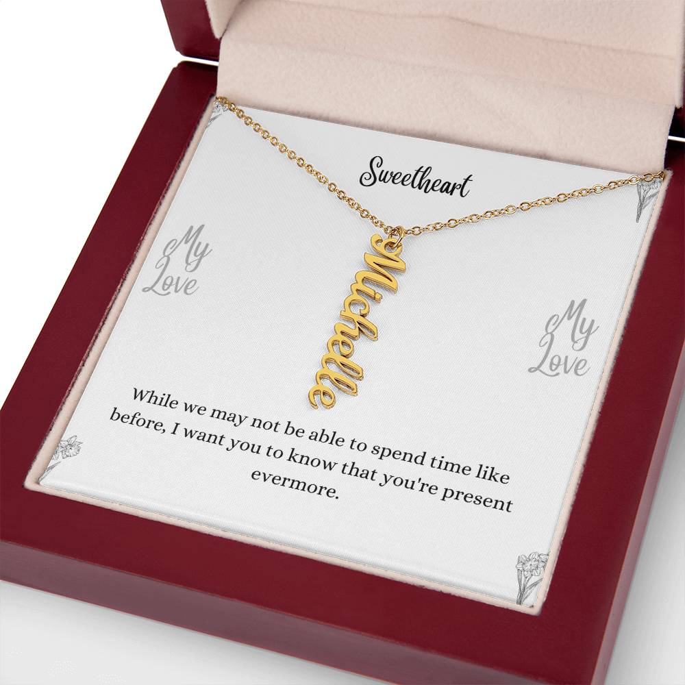 Personalized Vertical Name Necklace