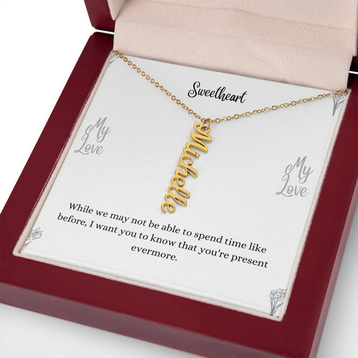Personalized Vertical Name Necklace
