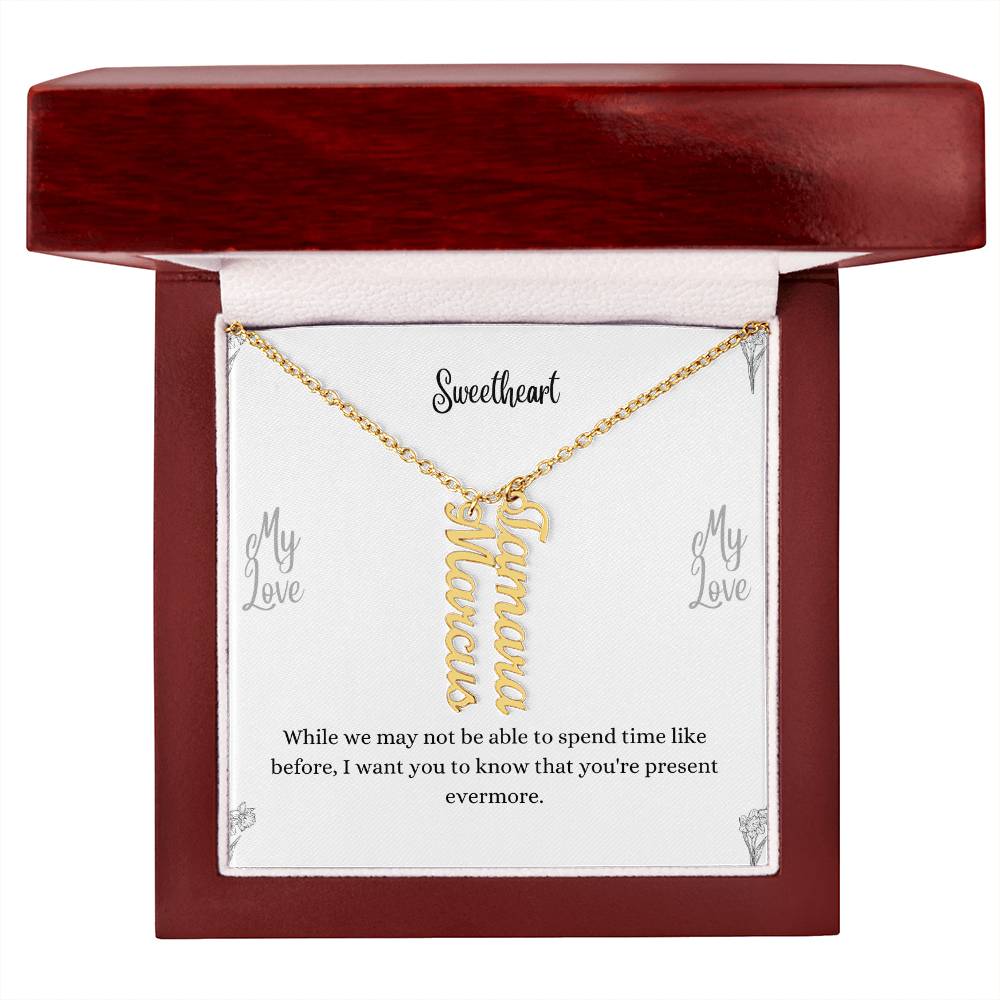 Personalized Vertical Name Necklace