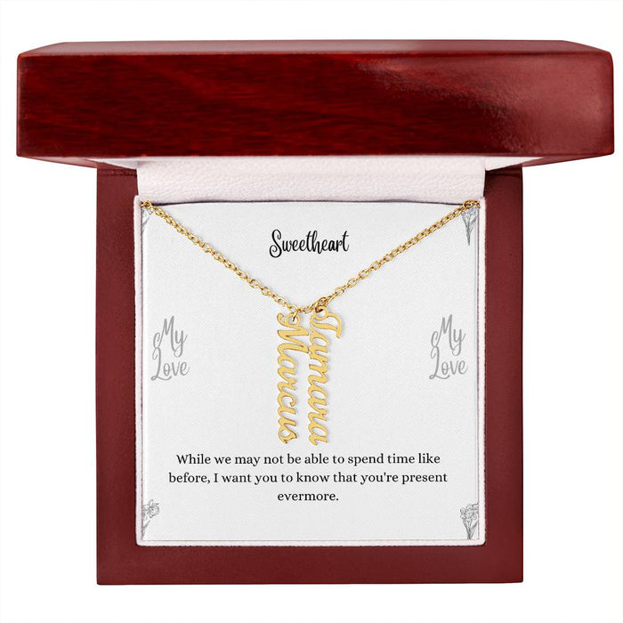 Personalized Vertical Name Necklace