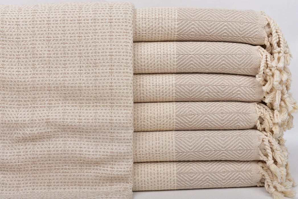 Organic Towel, Turkish Beach Towel, Beige Peshtemal, Diamond Towel, 40X71 Inches Quick Dry Towel, Bachelor Towel, Guest Towel,
