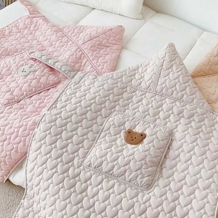 Wearable Heart Quilted Baby Blanket