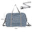 2024 Foldable Travel Bags Large Capacity Clothes Luggage Organizer Waterproof Handbags Unisex Travel Storage Organizer