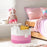 Xxxlarge Pink Woven Rope Basket | Wide 21" X 14" Blanket Storage Basket with Long Handles Decorative Clothes Hamper Basket | Extra Large Baskets for Blankets Stuffed Animal Storage Basket