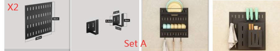 Stainless Steel Wall-Mounted Kitchen Storage Rack