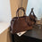 MOODS Branded Red Color Large Size Women Handbags Retro Pure Color Suede Shoulder Shopper Tote Bag 2024 Luxury Designer Handbags