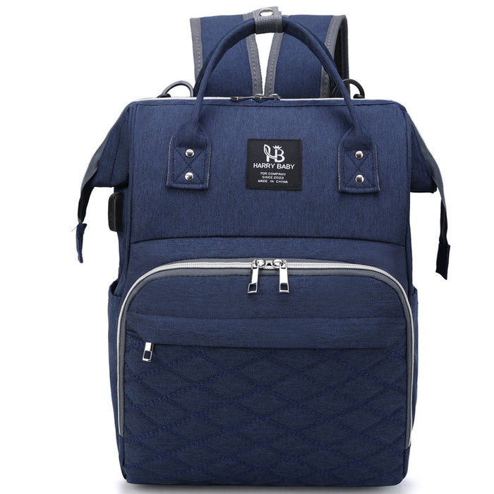 Large Capacity USB Diaper Bag