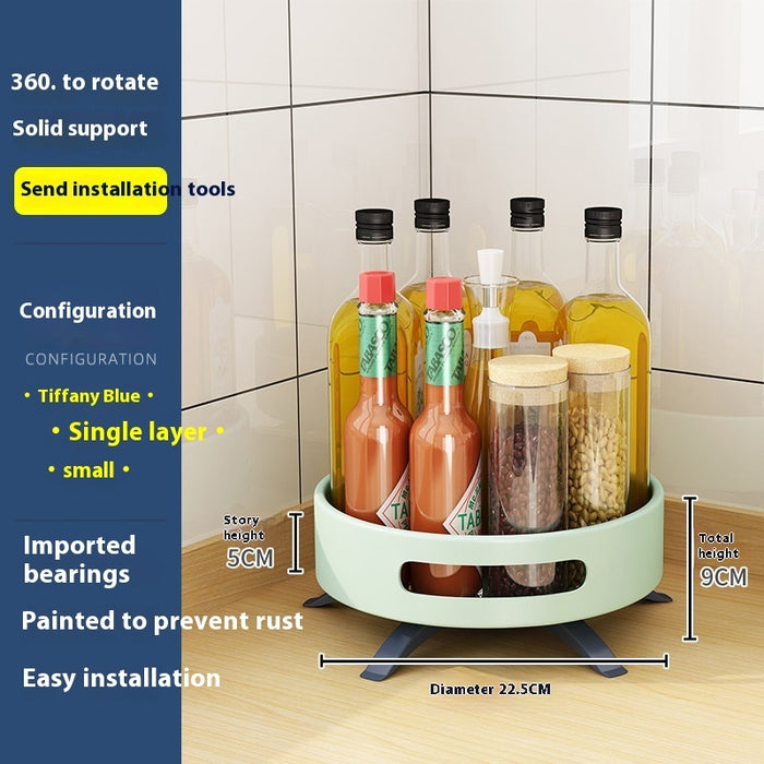 Rotating Double-Layer Seasoning Rack