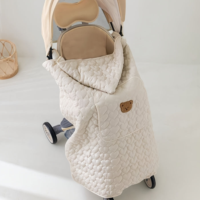 Wearable Heart Quilted Baby Blanket
