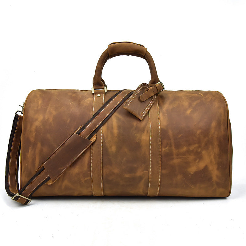 Genuine Crazy Horse Leather Weekender Bag